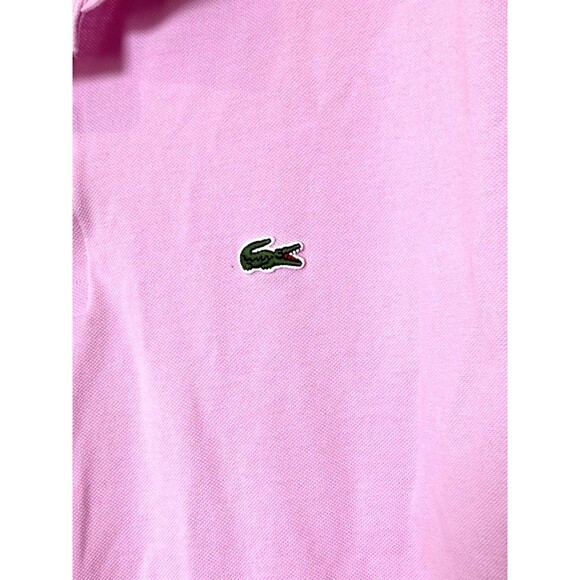 Lacoste Mens US 3XLT Classic Fit Pink Pique Short Sleeve Polo Shirt - Picture 1 of 7
